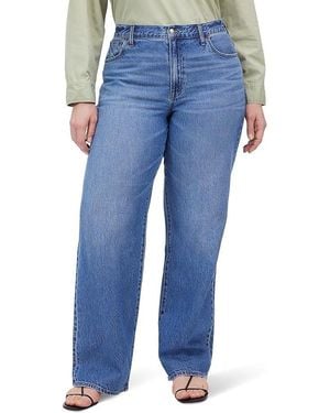 Madewell Perfect Vintage Jeans Denim Cotton Wide Leg Ddr557 - Blue