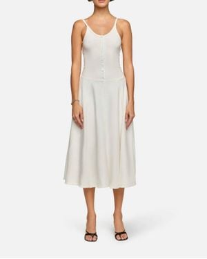 EB DENIM Ellie Midi Dress - White