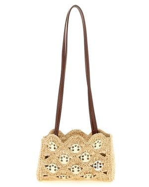 Rabanne Ramie Shoulder Bag - Natural