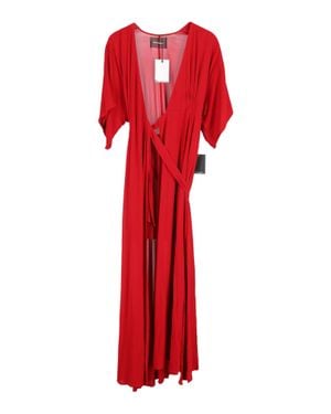 Reformation Winslow Draped Wrap Dress - Red