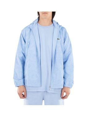 Lacoste Flower Print Windbreaker - Blue