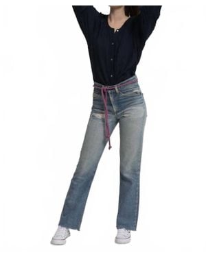 Cali Dreaming Kaya Silk Mesh Shirt - Blue