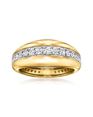 Ross-Simons Diamond Tapered Ring - Metallic