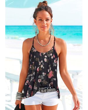 Lascana Strappy Racerback Top - Red