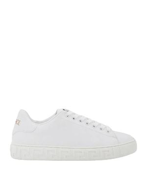 Versace Greca Nylon Low-Top Sneakers - White