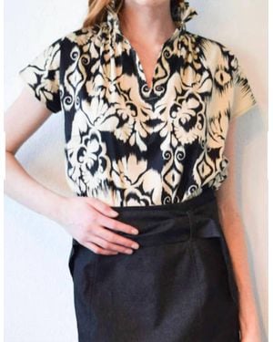 Never A Wallflower Vicki Short Sleeve Top - Blue