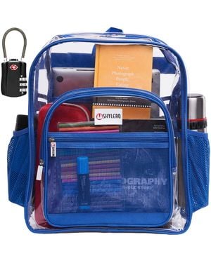 SHYLERO Clear Backpack - Blue
