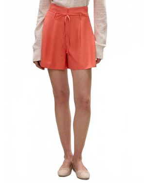 Rebecca Taylor Lena Shine Shorts - Red