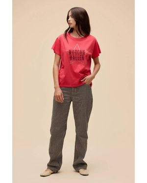 Daydreamer Morgan Wallen Rhinestone Star Solo Tee - Red