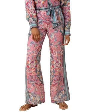 Hale Bob Fernanda Linen Pant - Red