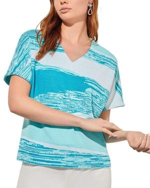 Ming Wang Knit Tunic - Blue
