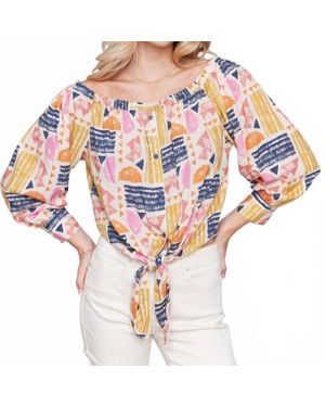 Charlie b Kristy Off-Shoulder Blouse - Multicolor