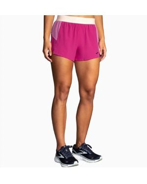 Brooks Chaser 3" Running Shorts - Pink
