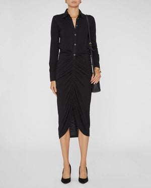 Isabel Marant Ivalia Long Sleeve Dress - Black