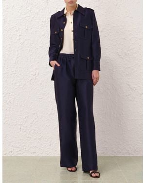 Zimmermann Hypnotic Utility Track Pant - Blue
