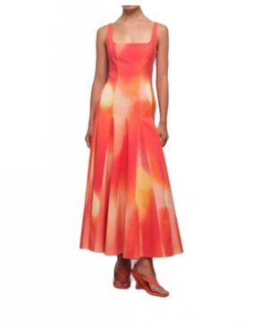 Jonathan Simkhai Lara Midi Dress - Red