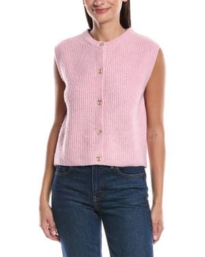 ANNA KAY Cashmere-Blend Sweater Vest - Red