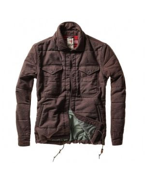 Relwen Moleskin Snap Jacket - Brown