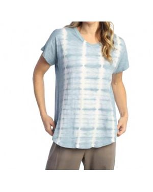 Jess & Jane Mineral Washed Cotton Top - Blue