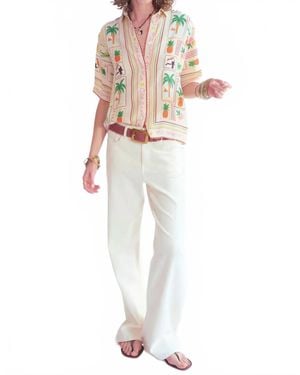 Mkt Studio Calso Button Down Blouse - White