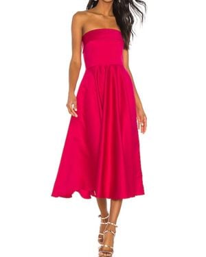 Jay Godfrey Pettigrew Strapless Midi Dress - Pink