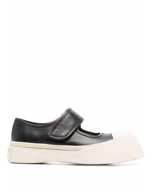 Marni Calf Leather Sneakers - White