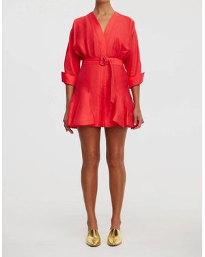 Acler Fairyhill Mini Dress - Red