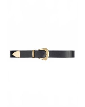 IRO Copp Leather Belt - Black