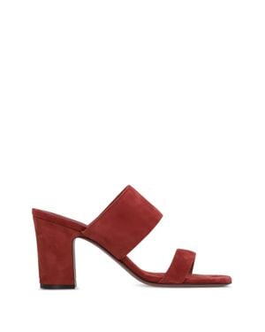 Paris Texas Ava Block Heel Sandal - Red