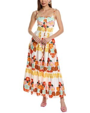 Borgo De Nor Jimena Midi Dress - White
