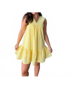 Day + Moon Buttercup Bliss Mini Dress - Yellow