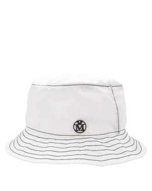 Maison Michel Ladies Jason Rain Bob Packable Bucket Hat - White