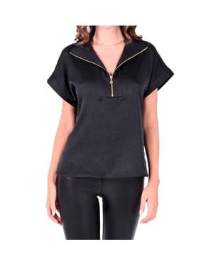 Emily Mccarthy Poppy Pullover Top - Black