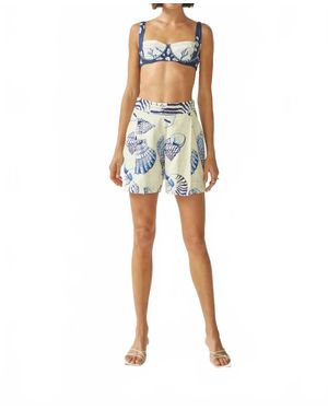 Carolina K Roma Elastic Shorts - Blue