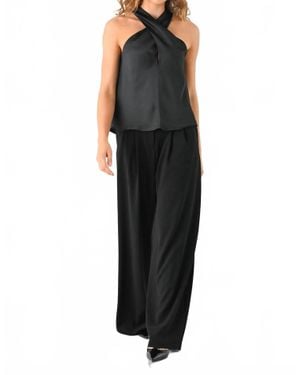 Lavender Brown Kennedy Top - Black