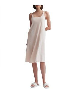 Skin Char Sleeveless Cotton Chemise - White