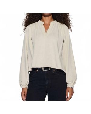 Nation Ltd Maya V-Neck Top - White