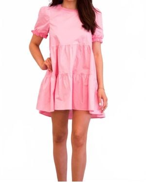 Day + Moon Meaningful Moment Ruffle Dress - Pink