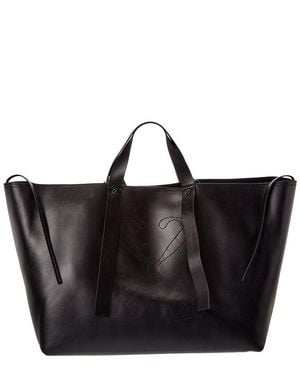 Off-White c/o Virgil Abloh Day Off Large Leather Tote - Black