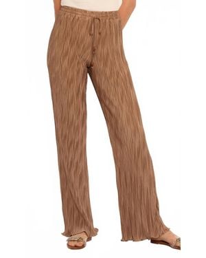 Heartloom Koi Wide Leg Pants - Brown