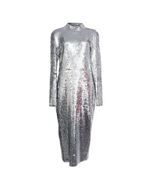 Veronica Beard Nila Sequined Midi Dress - Gray