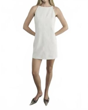 Aaron & Amber Halter Dress - White