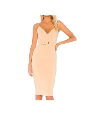 Nookie Blake Belted Midi Dress - Orange