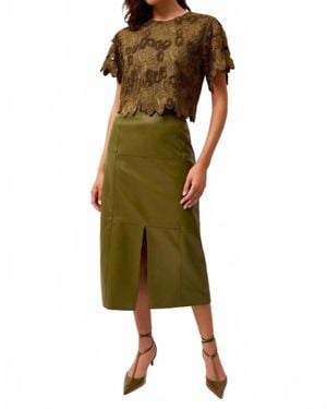 Marie Oliver Elliott Midi Skirt - Green