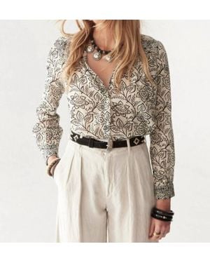 MAISON HOTEL Dylan Long Sleeve Blouse - Natural