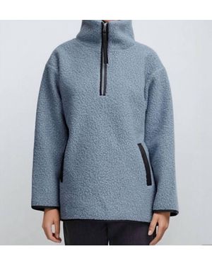 B.Young Cidan 1/2 Zip Pullover - Blue