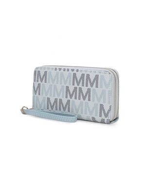 MKF Hofstra M Signature Wallet Wristlet - Gray