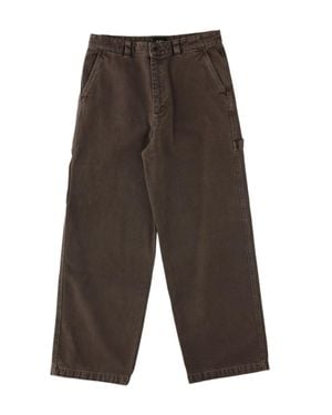 A.P.C. Utility Pocket Wide-Leg Cotton Jeans - Gray
