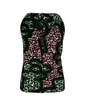 Marni Abstract Design Halter Top - Black