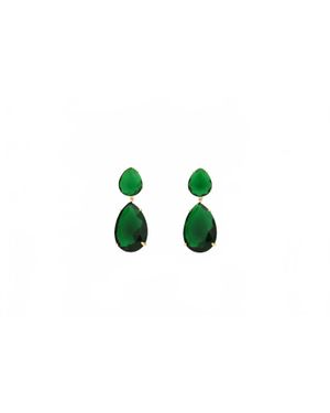 Avenue Chic Angelina Teardrop Earrings - Black